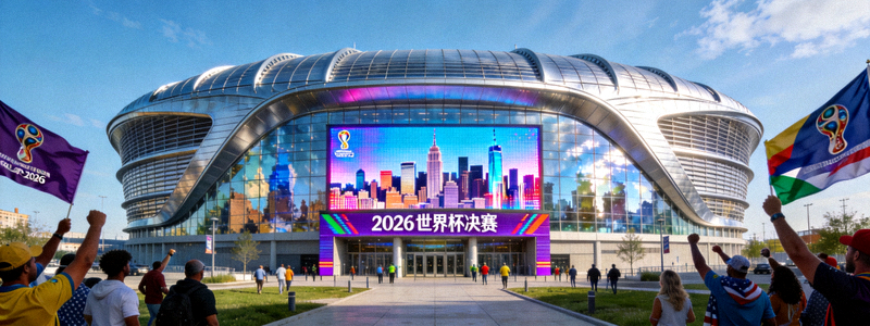 2026年美国纽约大都会体育场外观 - 将举办世界杯决赛的现代化场馆